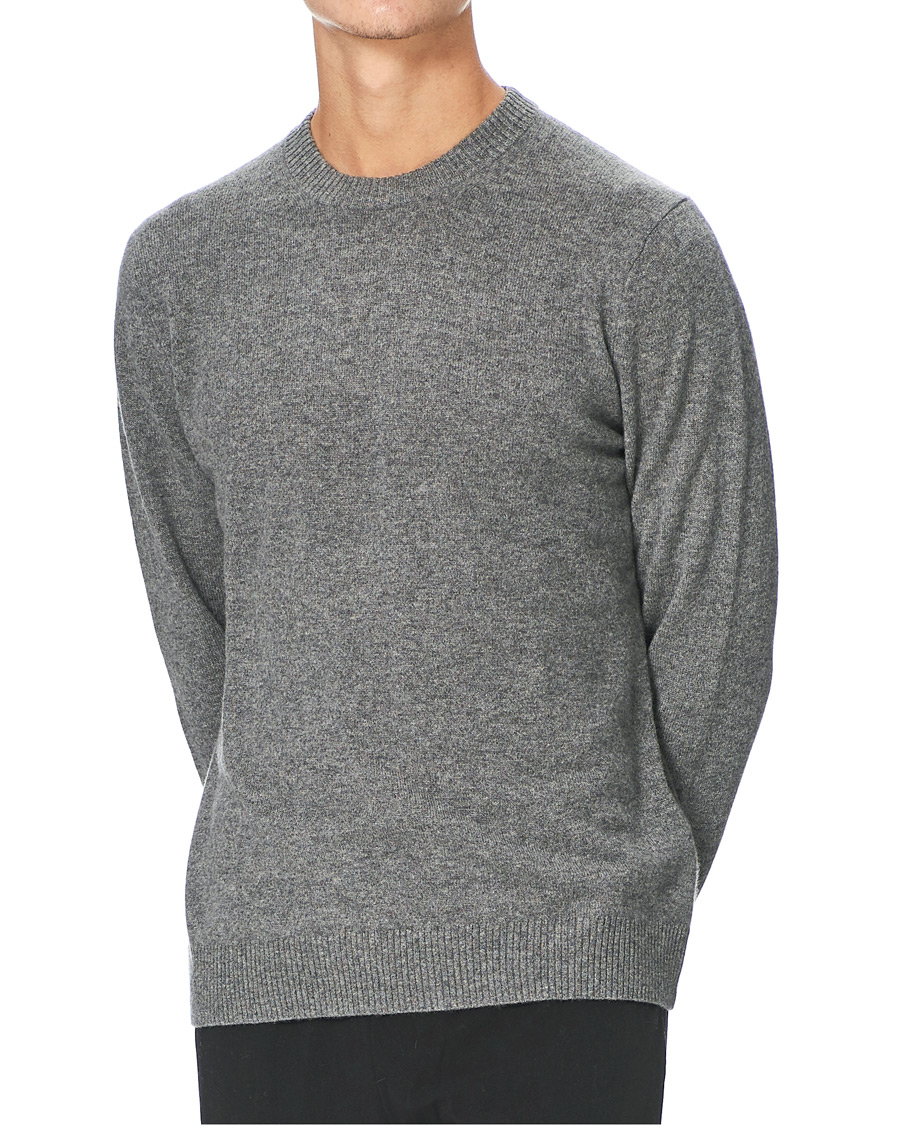 Herre | Trøjer | Samsøe Samsøe | Samsøe & Samsøe Nobis Cashmere Crew Neck Grey Mel