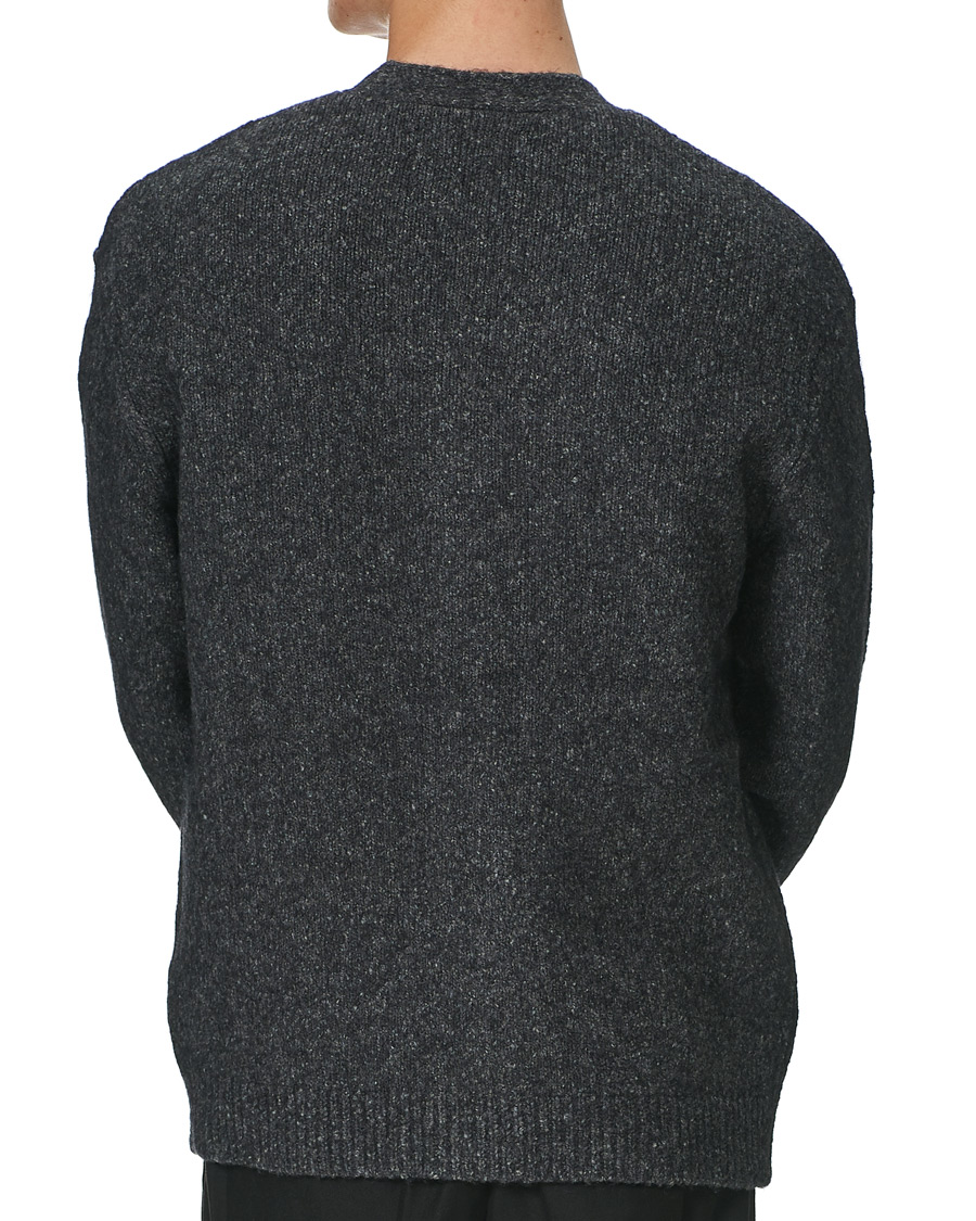 Herre | Trøjer | Samsøe Samsøe | Samsøe & Samsøe Alter Merino Wool Cardigan Dark Grey Mel