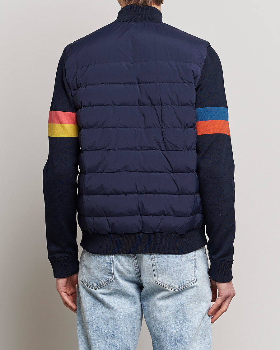 Herre | Jakker | Paul Smith | Knitted Hybrid Down Jacket Navy