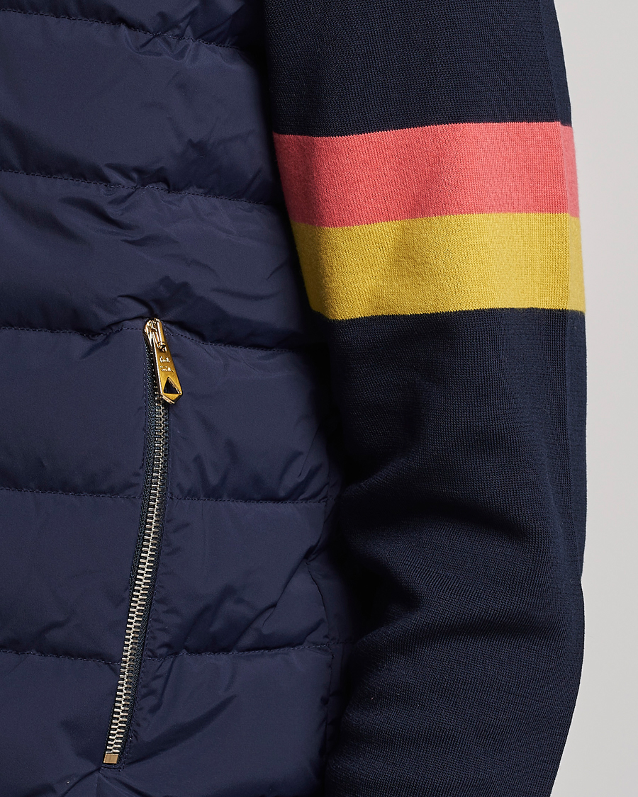 Herre | Jakker | Paul Smith | Knitted Hybrid Down Jacket Navy