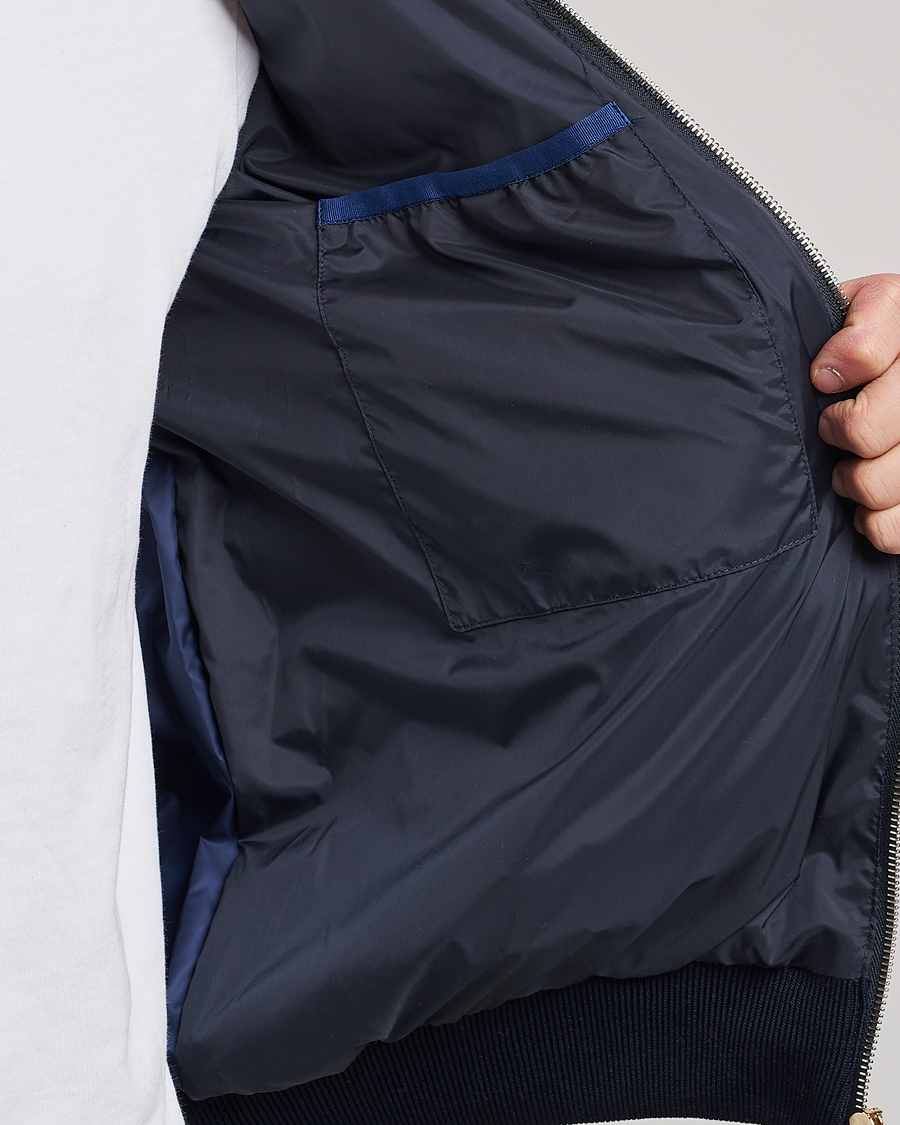 Herre | Jakker | Paul Smith | Knitted Hybrid Down Jacket Navy