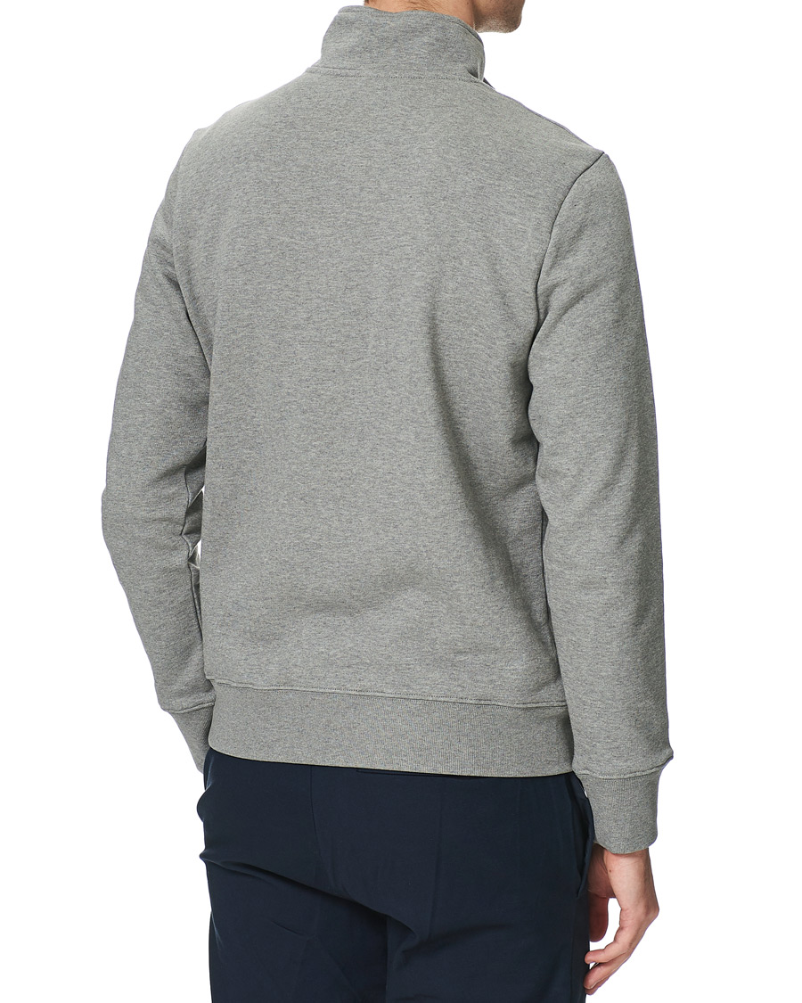 Herre | Trøjer | PS Paul Smith | Regular Fit Zebra Half Zip Sweatshirt Grey Melange