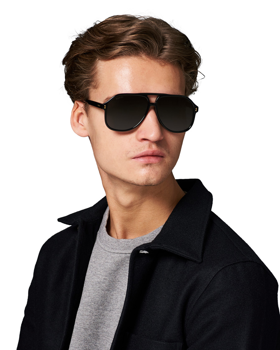 Herre | Gucci GG1042S Sunglasses Black | Gucci | GG1042S Sunglasses Black
