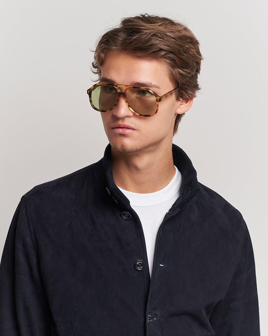 Herre | Gucci GG1042S Sunglasses Havana Green | Gucci | GG1042S Sunglasses Havana Green