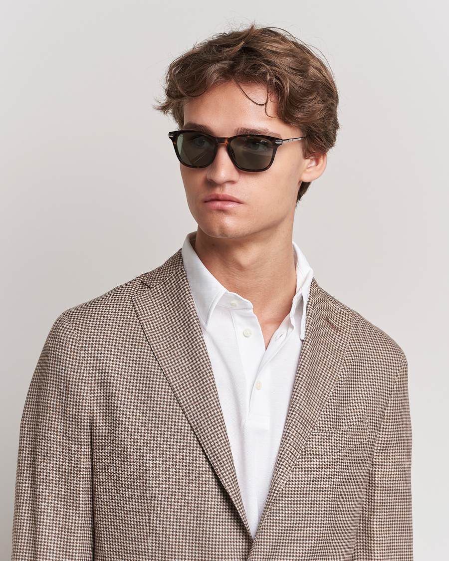 Herre | Tilbehør | Brioni | BR0092S Titanium Sunglasses Havana Green