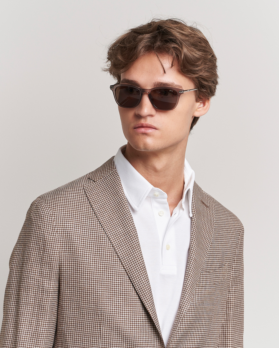 Herre | Tilbehør | Brioni | BR0092S Titanium Sunglasses Grey Silver