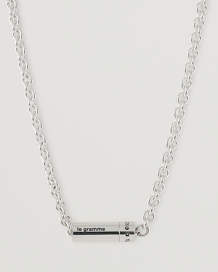 Herre |  | LE GRAMME | Chain Cable Necklace Sterling Silver 27g