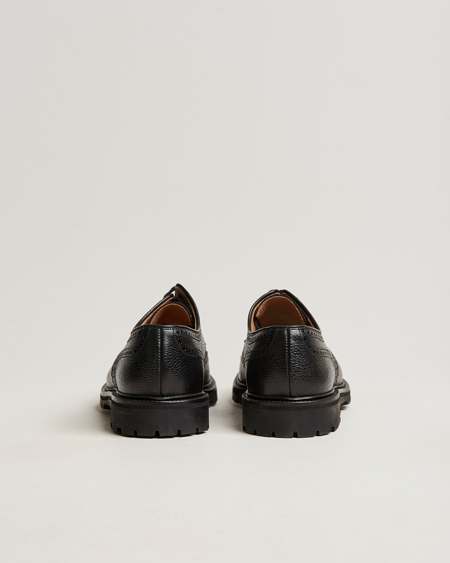 Herre | Derbys | Crockett & Jones | Pembroke Derbys Scotch Grain Vibram Black Calf