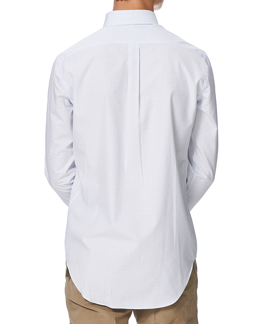 Herre | Skjorter | Kamakura Shirts | Slim Fit Broadcloth Button Down Shirt Light Blue