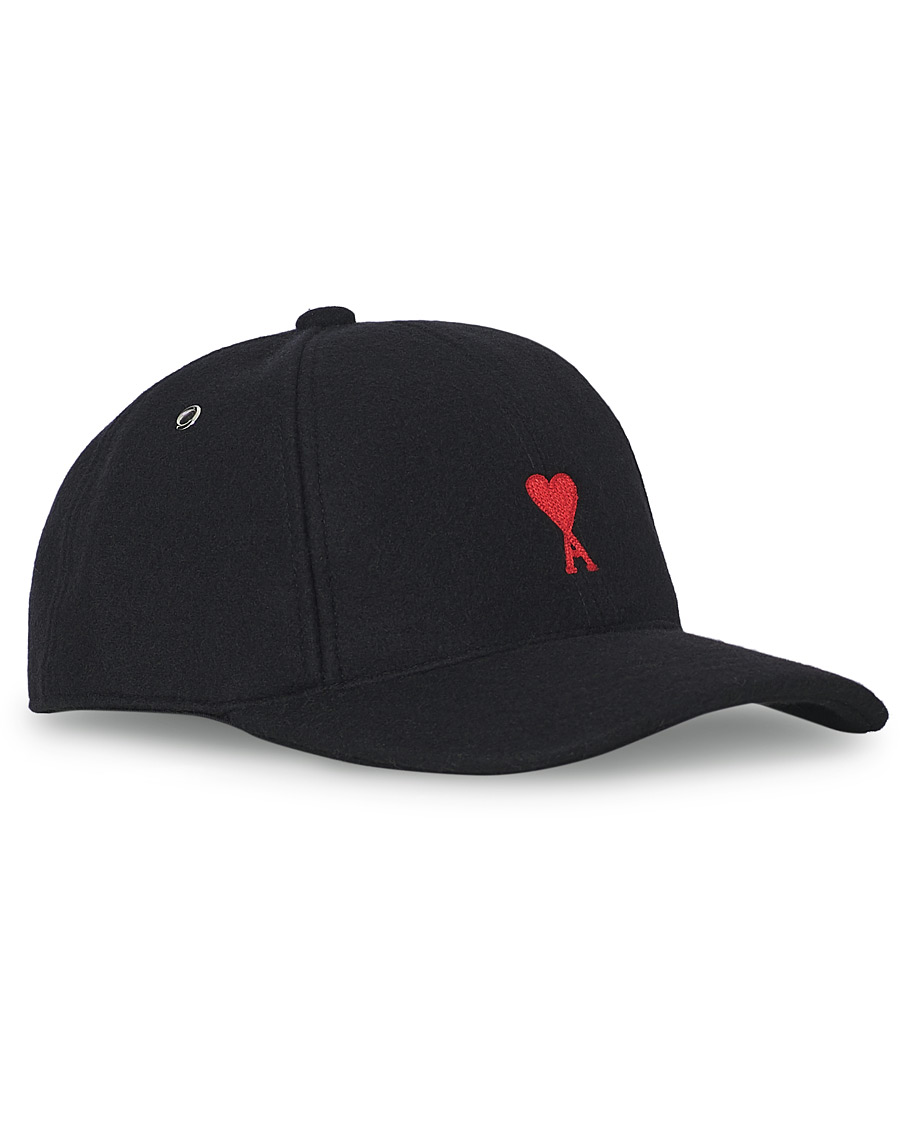 Herre | AMI Felted Wool Cap Black | AMI | Felted Wool Cap Black
