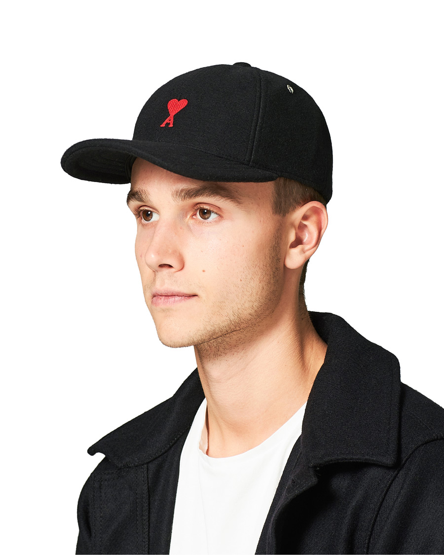 Herre | AMI Felted Wool Cap Black | AMI | Felted Wool Cap Black