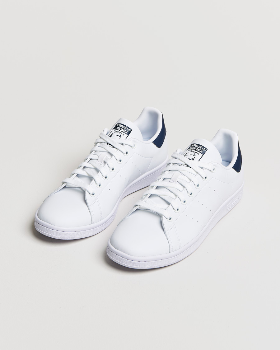 adidas Originals Stan Smith White/Navy - CareOfCarl.dk