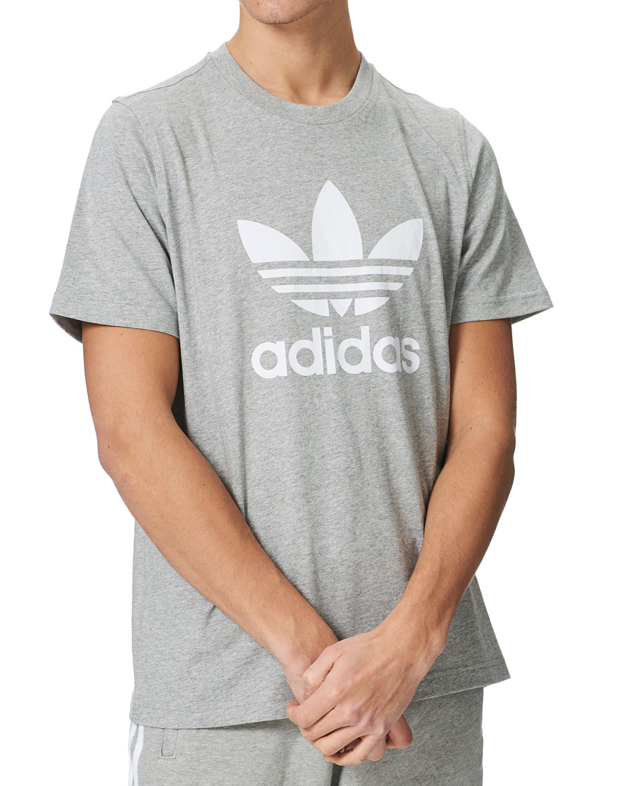 Herre | T-Shirts | adidas Originals | Trefoil Tee Grey Melange