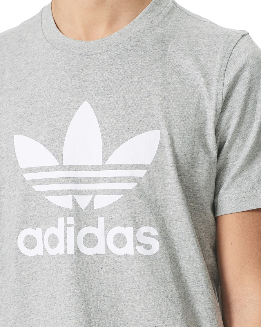 Herre | T-Shirts | adidas Originals | Trefoil Tee Grey Melange