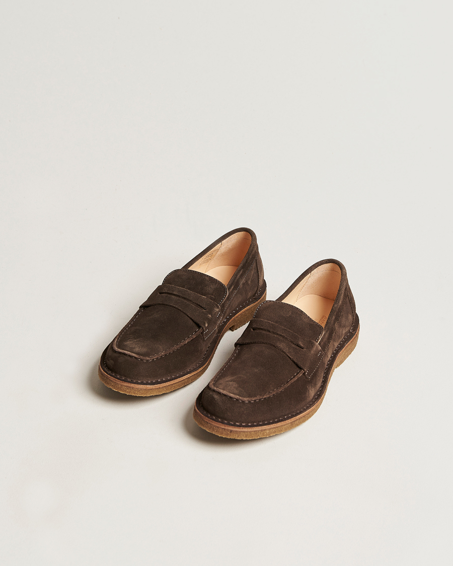 Herre | Sko | Astorflex | Mokaflex Loafer Dark Brown Suede