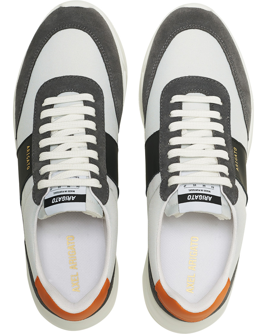 Herre | Axel Arigato Genesis Vintage Runner Sneaker Light Grey/Black/Orange | Axel Arigato | Genesis Vintage Runner Sneaker Light Grey/Black/Orange
