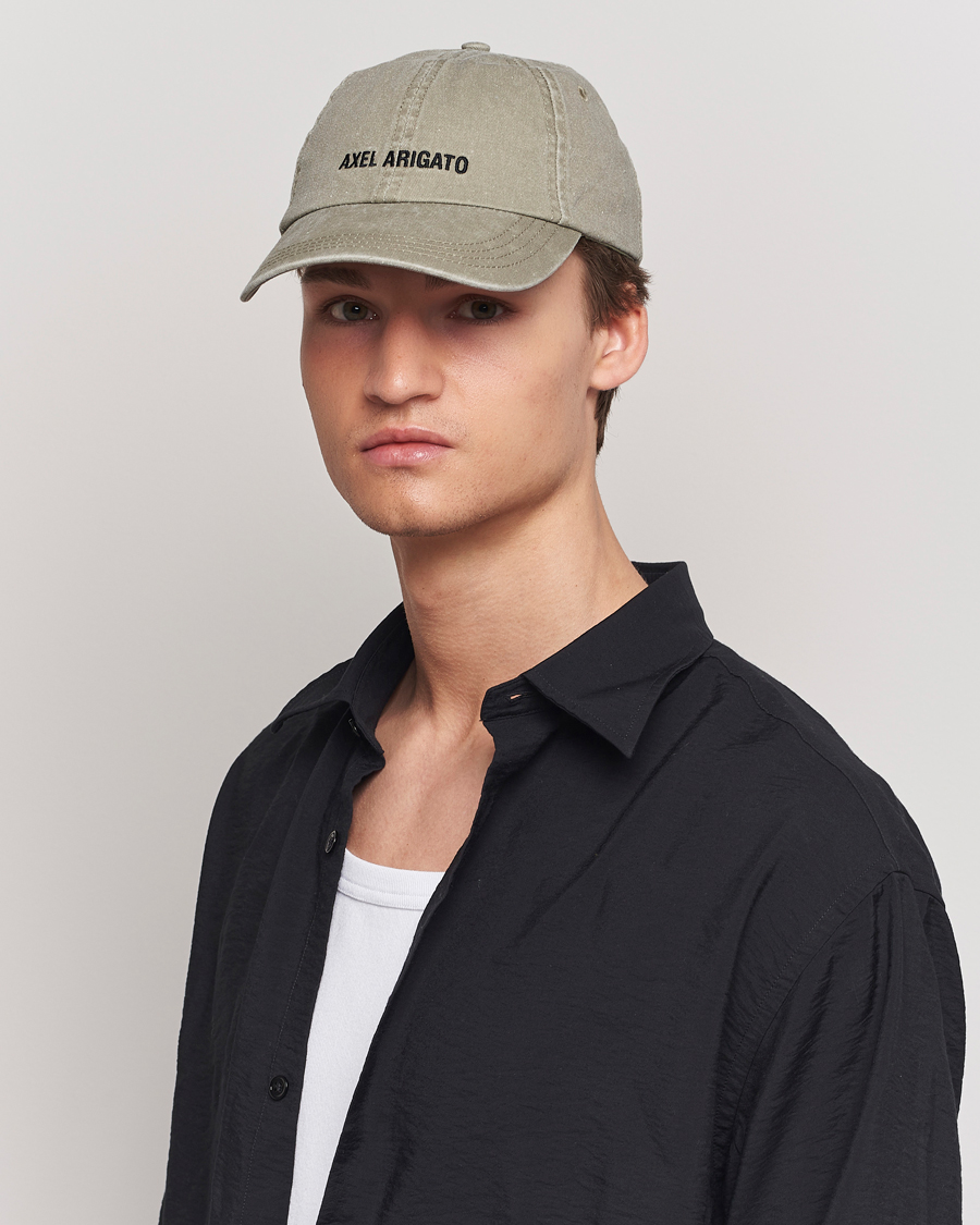 Herre |  | Axel Arigato | AA Logo Cap Washed Beige