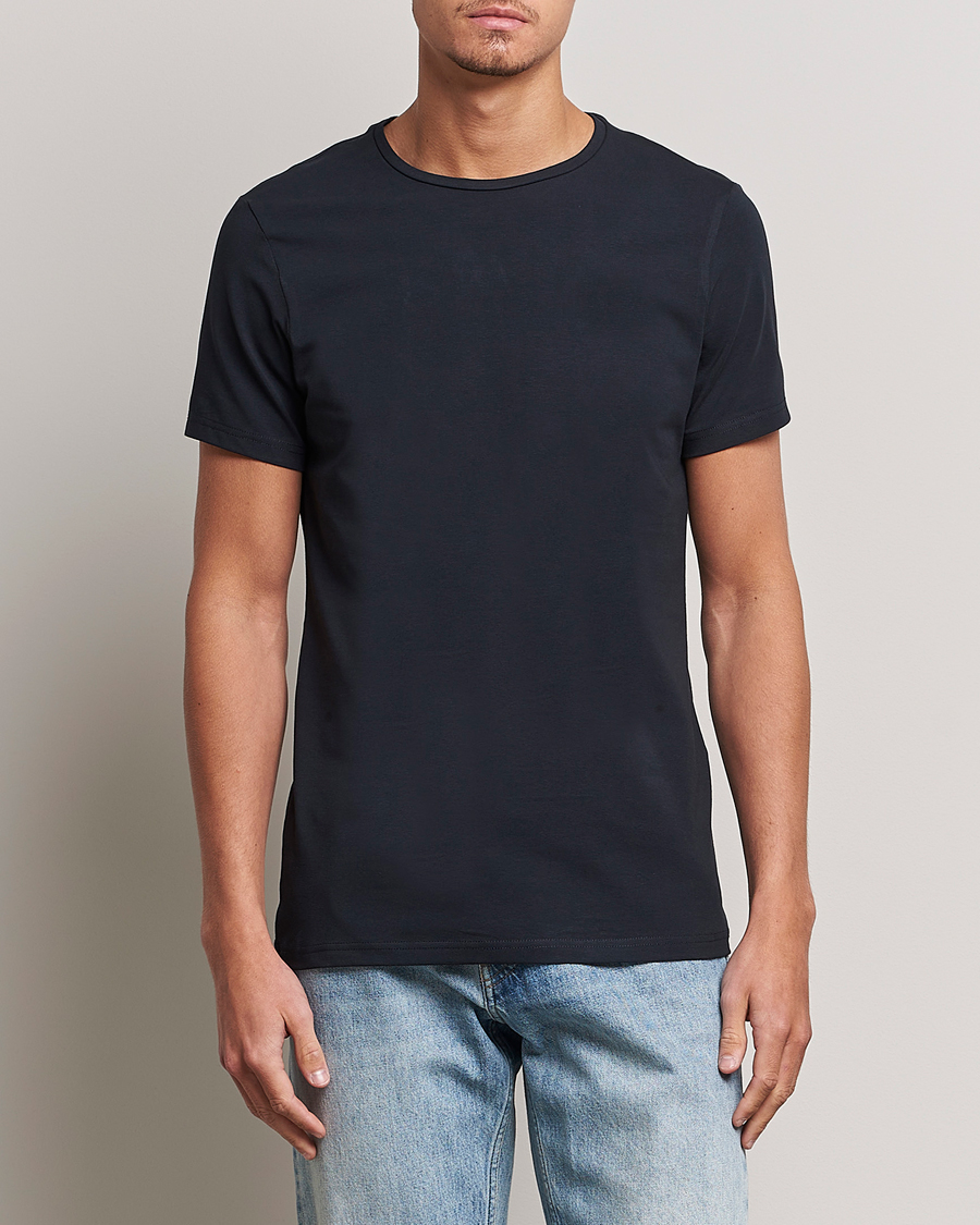 Herre | Flerpak | Bread & Boxers | 2-Pack Crew Neck Tee Dark Navy