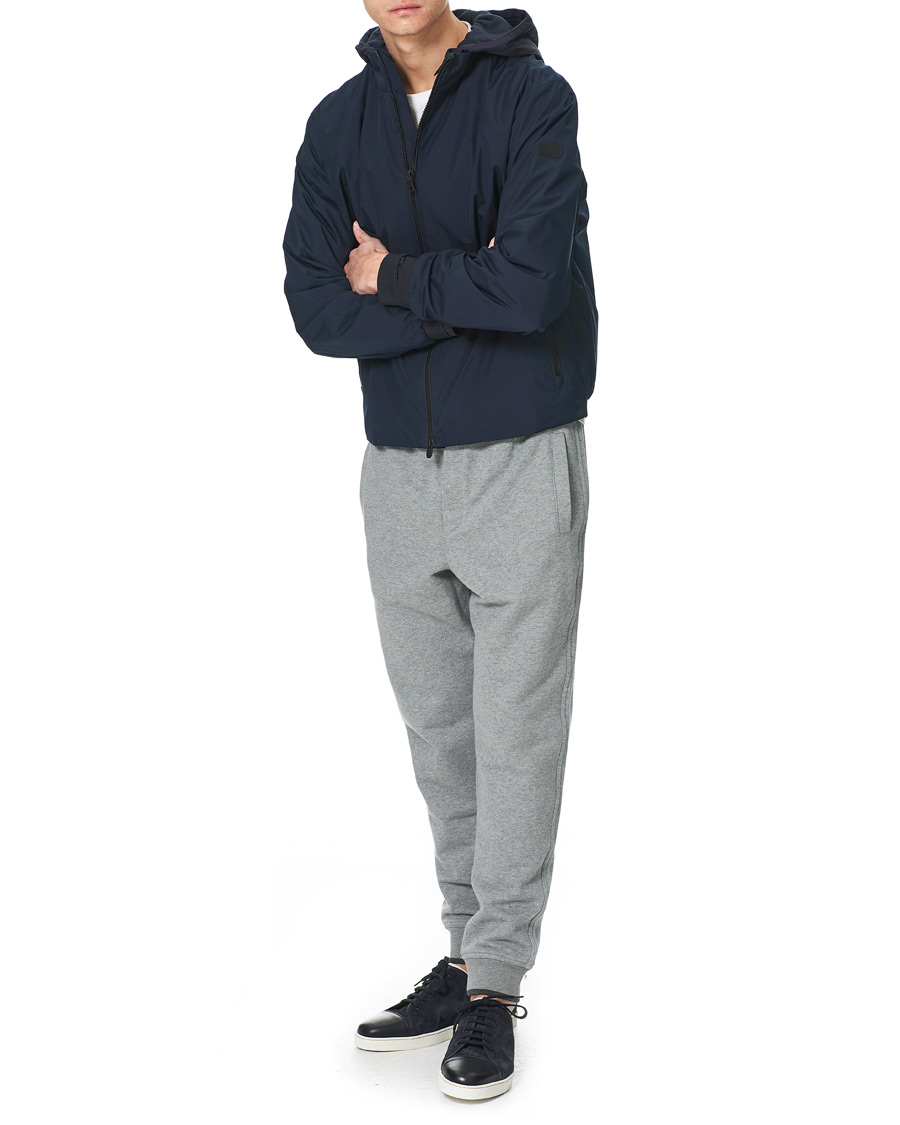 Herre | Bukser | Brioni | French Terry Cotton Sweatpants Light Grey