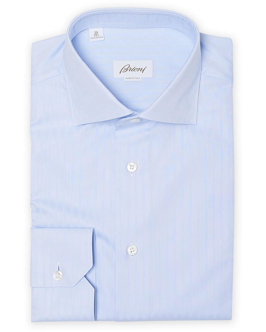 Herre | Skjorter | Brioni | Slim Fit Dress Shirt Light Blue