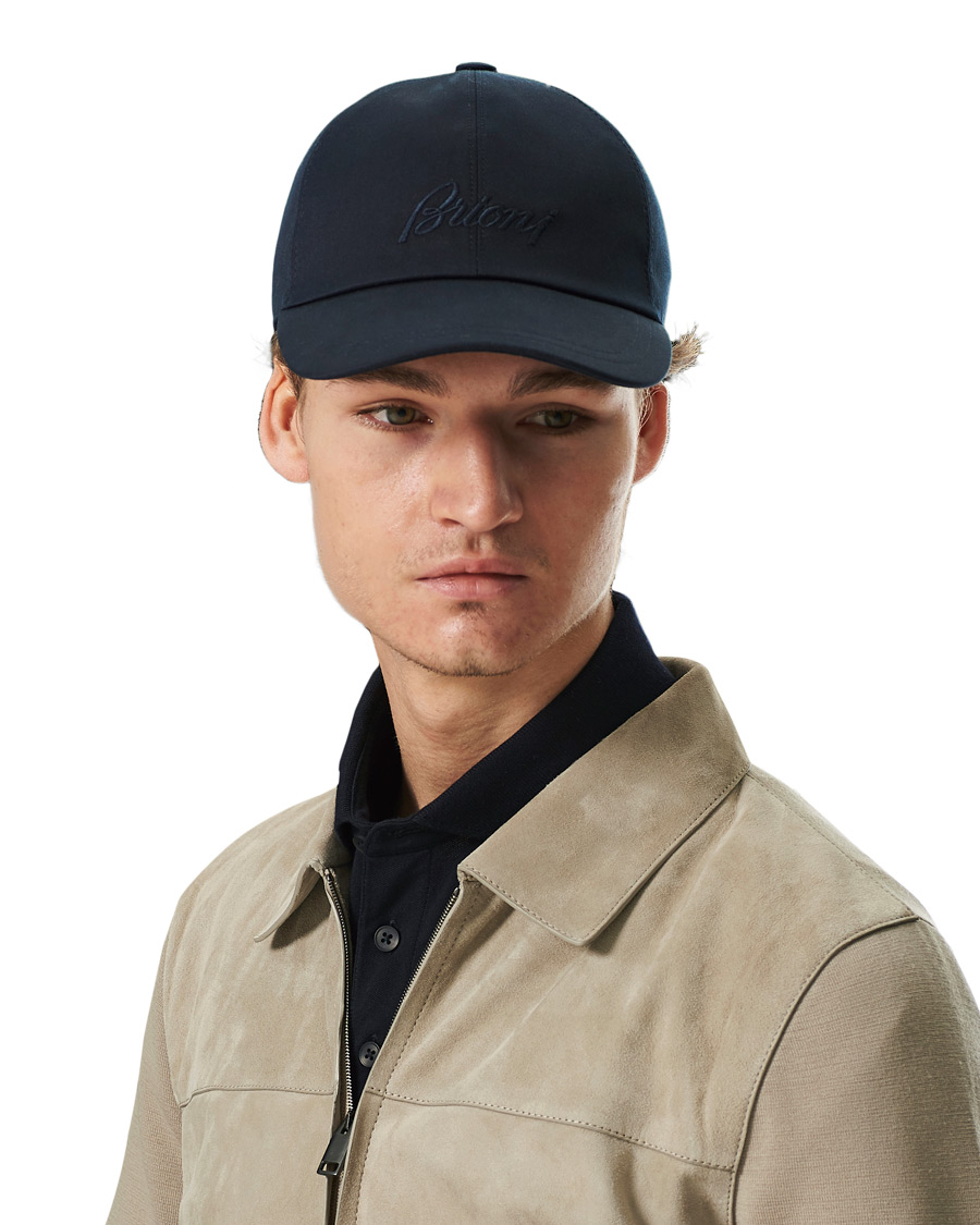 Herre | Brioni Embroidered Baseball Cap Navy | Brioni | Embroidered Baseball Cap Navy