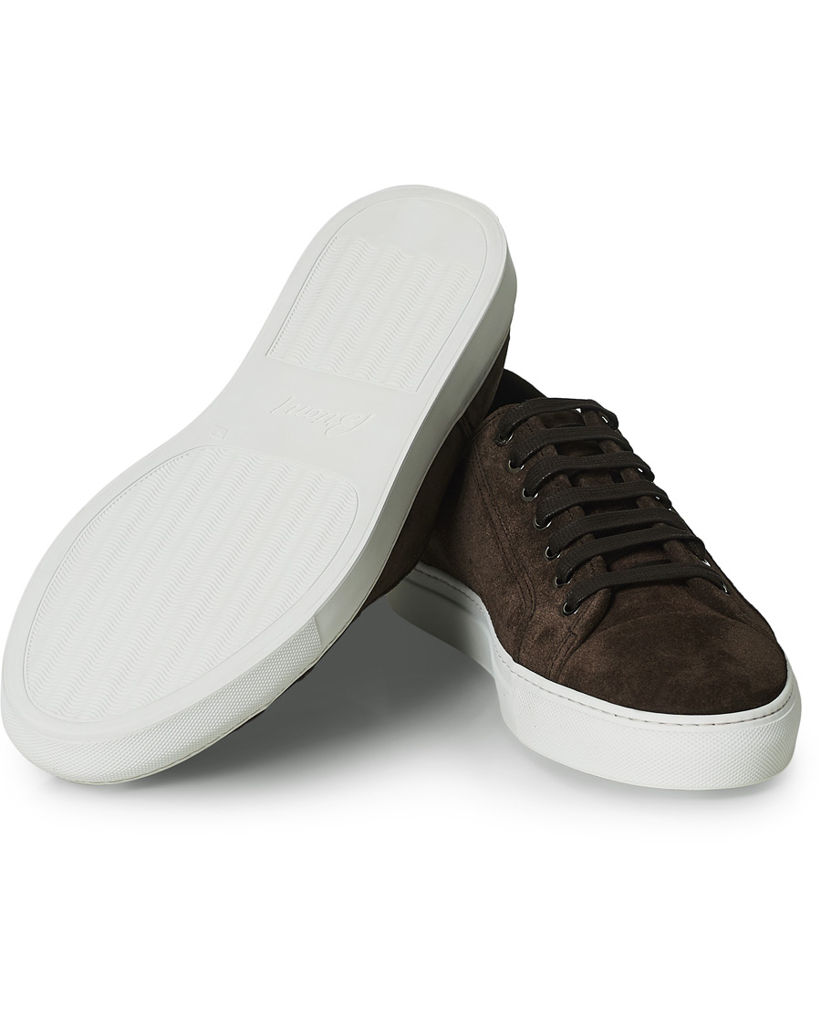 Herre | Brioni Cassetta Suede Sneakers Dark Brown | Brioni | Cassetta Suede Sneakers Dark Brown