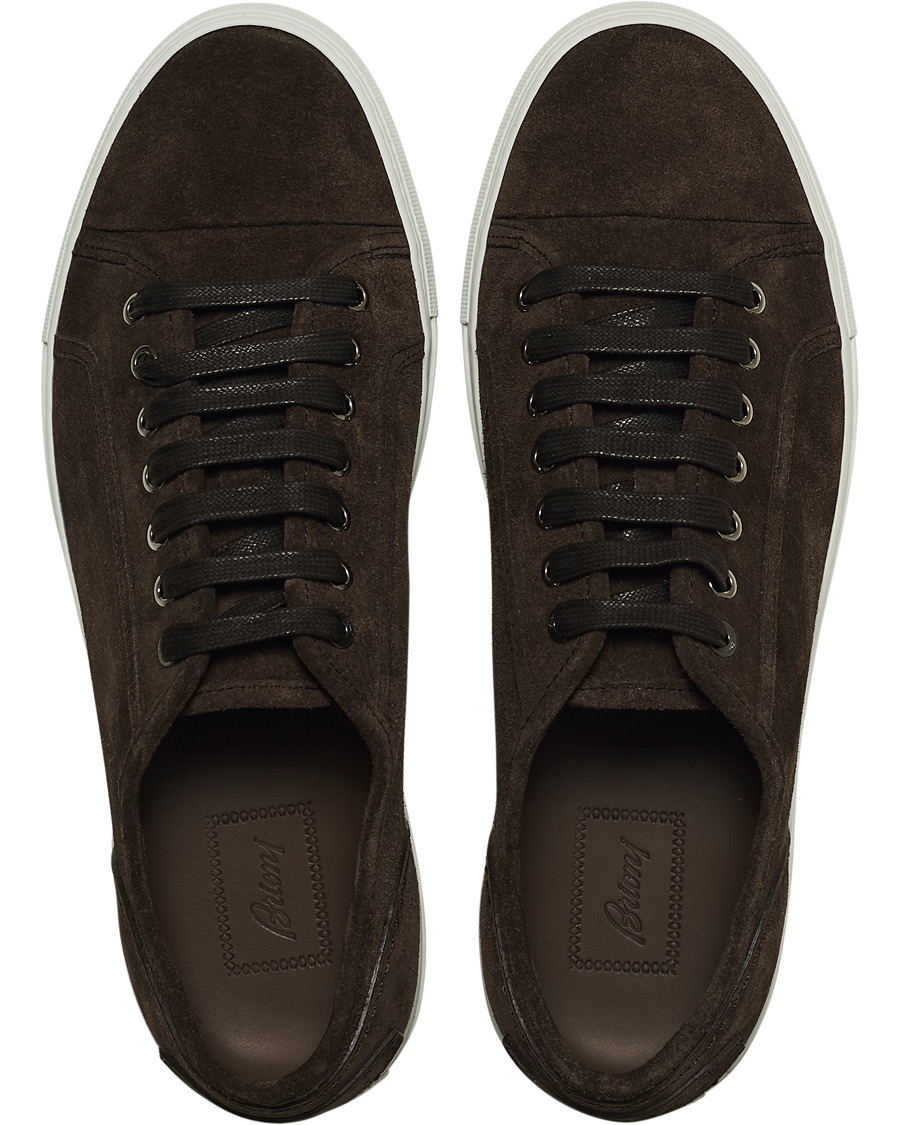 Herre | Brioni Cassetta Suede Sneakers Dark Brown | Brioni | Cassetta Suede Sneakers Dark Brown