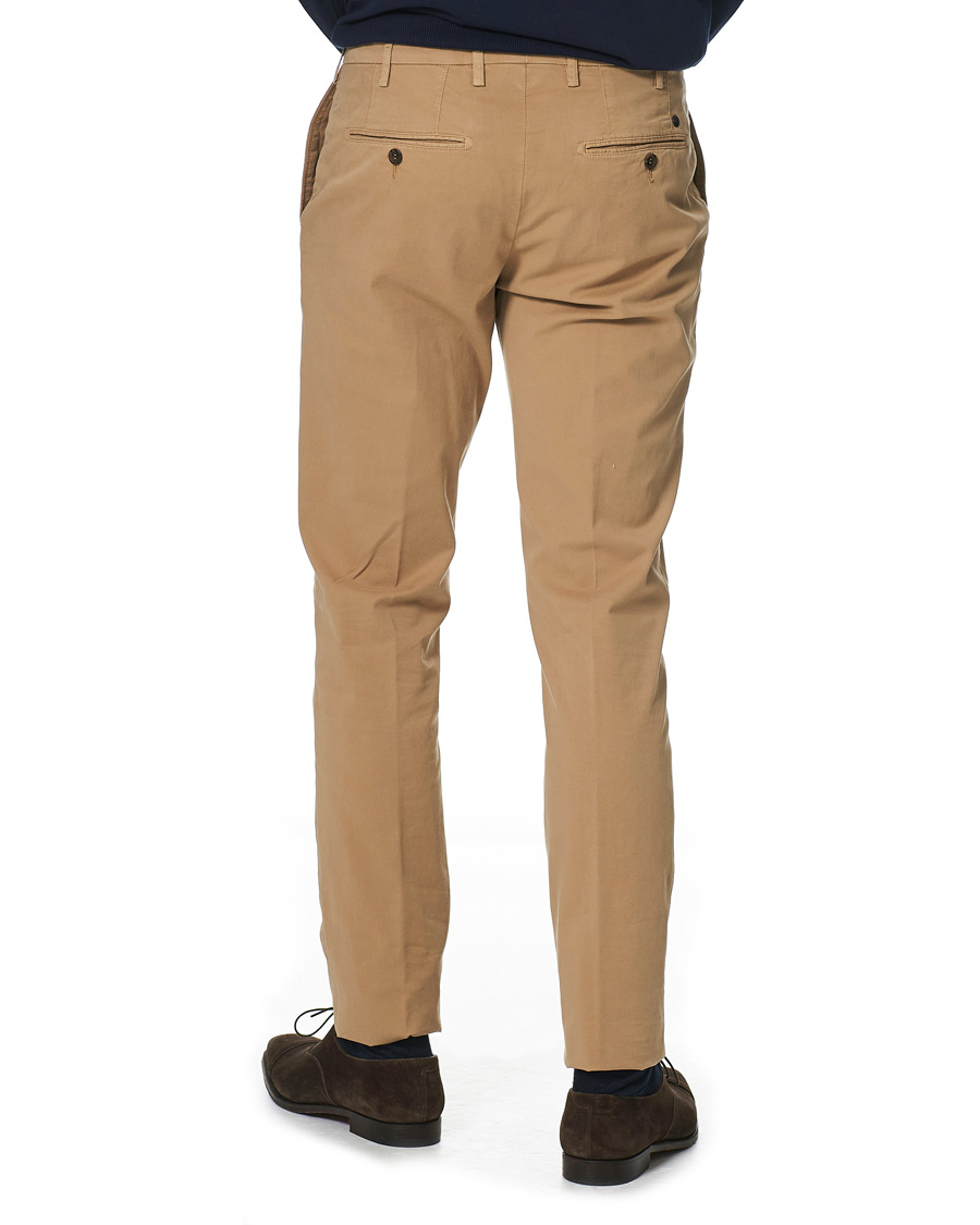 Herre | Bukser | Canali | Cotton Stretch Chinos Khaki