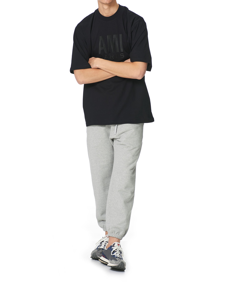 Herre | T-Shirts | AMI | Oversize Logo Tee Black
