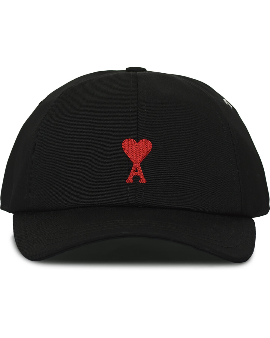 Herre | AMI Heart Logo Baseball Cap Black | AMI | Heart Logo Baseball Cap Black