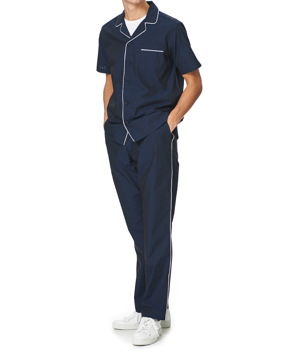 Herre | Pyjamas & Morgenkåber | Orlebar Brown | Alfred Relaxed Cotton Lounge Shorts Navy