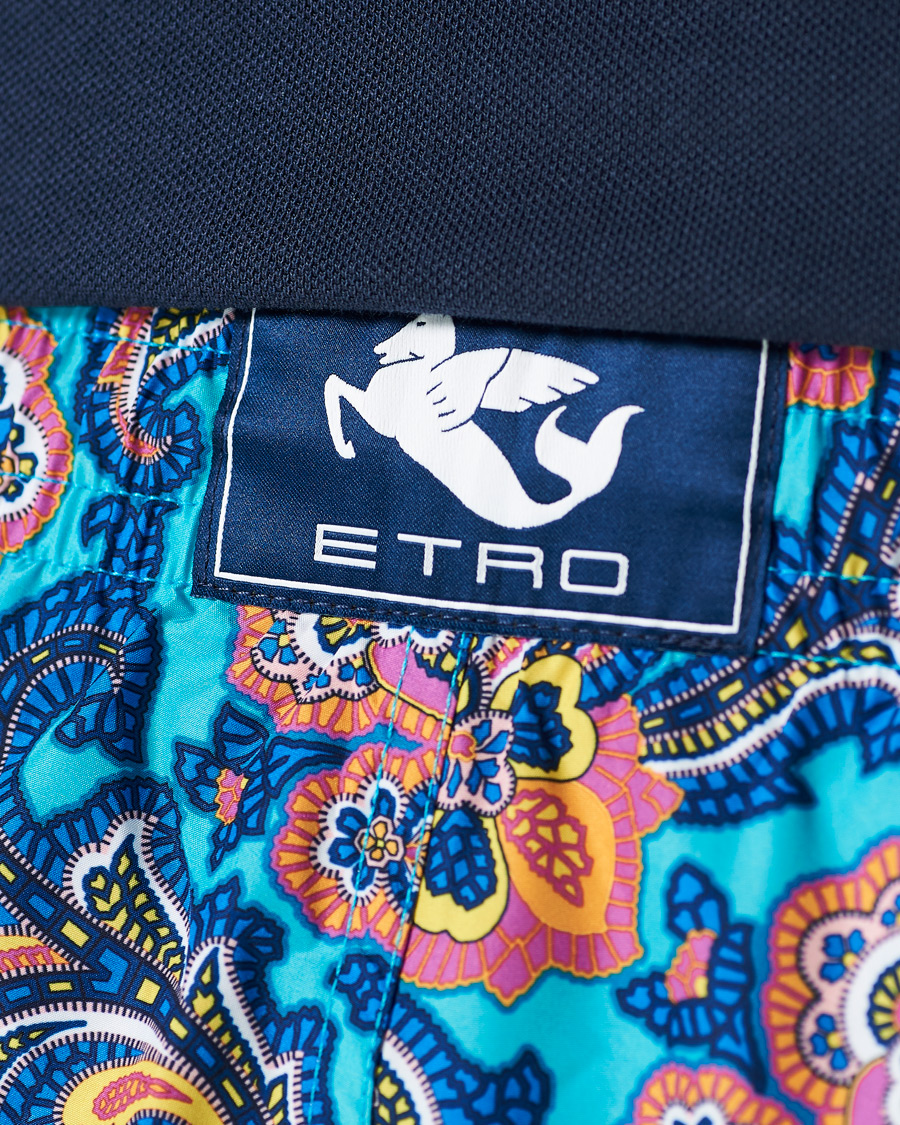 Herre | Badebukser | Etro | Paisley Swim Trunks Blue
