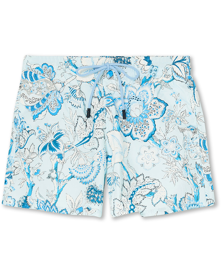 Herre | Badebukser | Etro | Floral Swim Trunks Light Blue