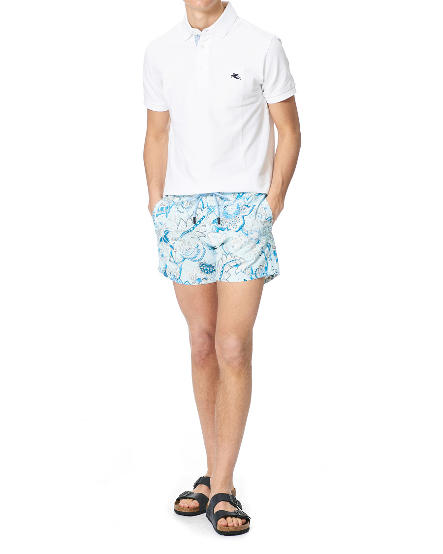 Herre | Badebukser | Etro | Floral Swim Trunks Light Blue