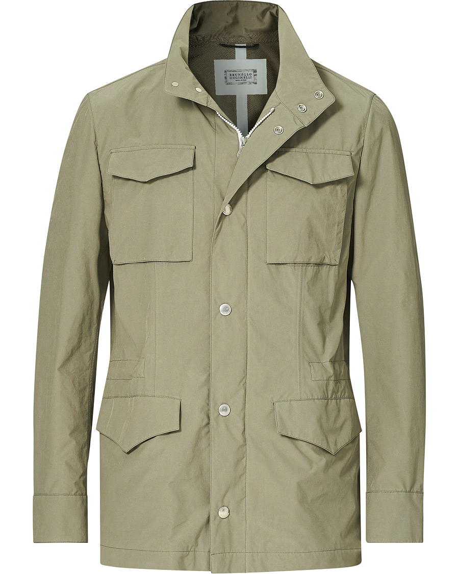 Herre | Jakker | Brunello Cucinelli | Unlined Field Jacket Olive