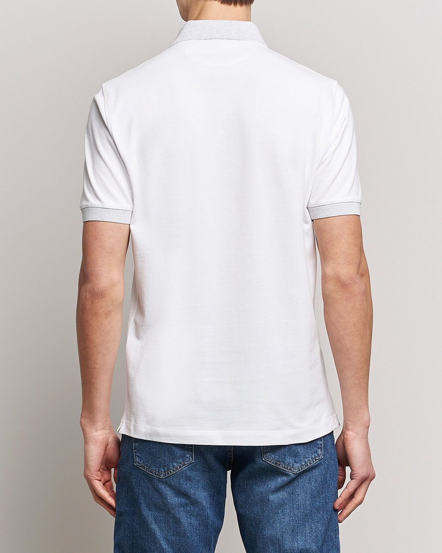 Herre | Polotrøjer | Brunello Cucinelli | Short Sleeve Polo Piquet White