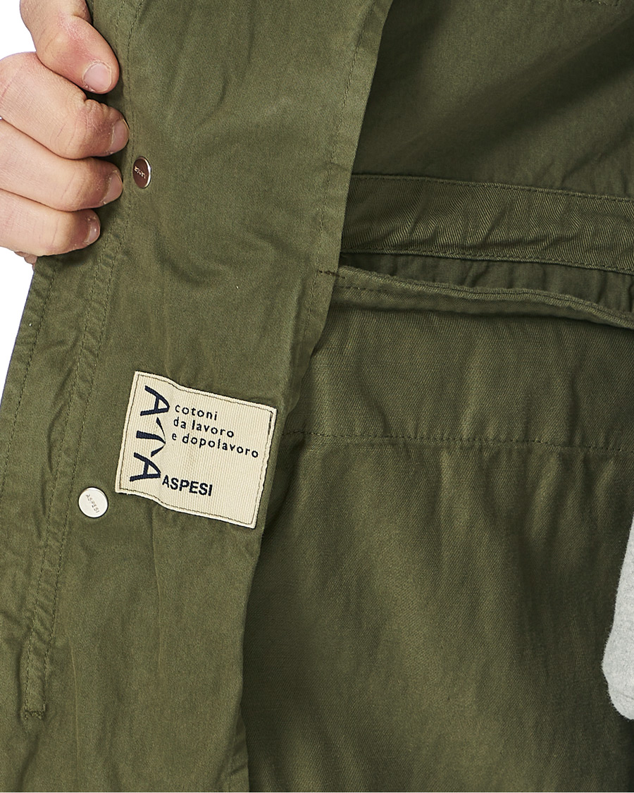 Herre | Jakker | Aspesi | Cotton Field Jacket Army Green