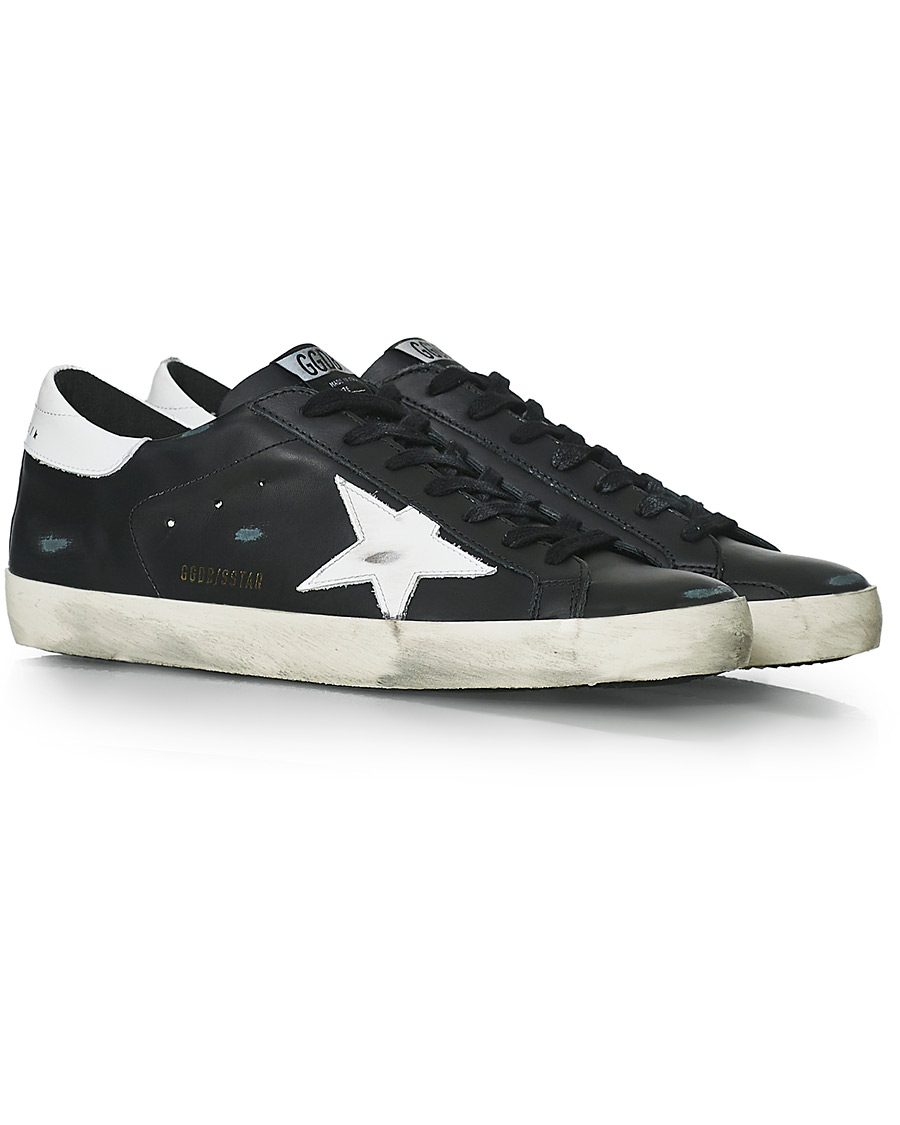 Herre | Golden Goose Deluxe Brand Super-Star Sneakers Black/White | Golden Goose | Deluxe Brand Super-Star Sneakers Black/White