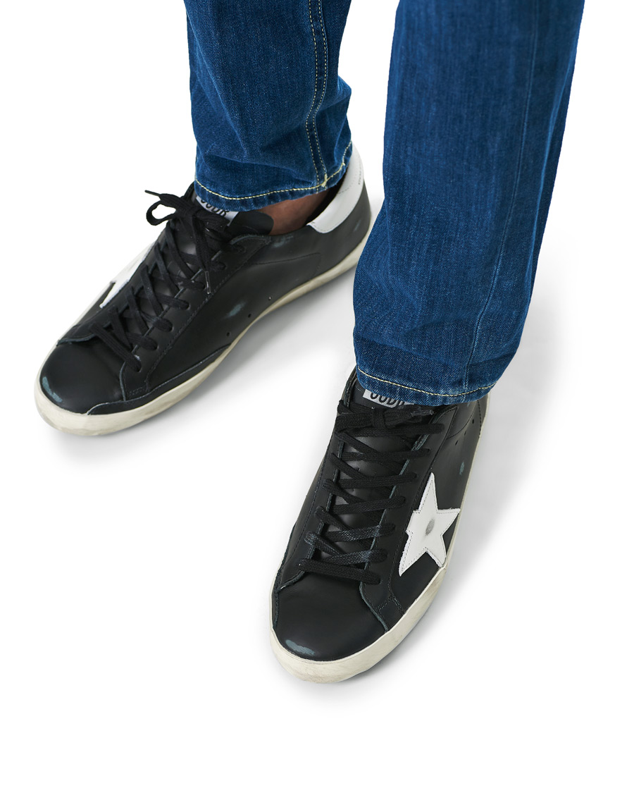 Herre | Golden Goose Deluxe Brand Super-Star Sneakers Black/White | Golden Goose | Deluxe Brand Super-Star Sneakers Black/White