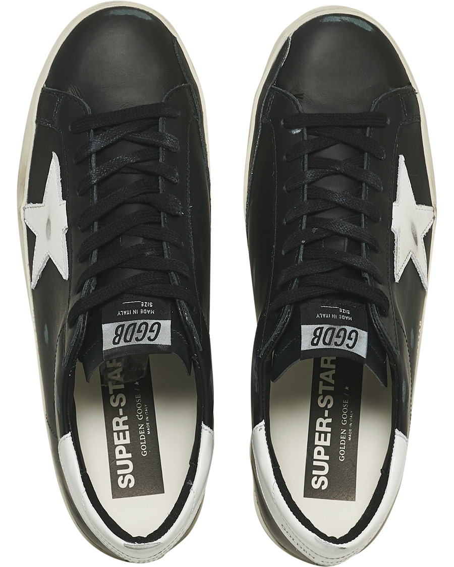Herre | Golden Goose Deluxe Brand Super-Star Sneakers Black/White | Golden Goose | Deluxe Brand Super-Star Sneakers Black/White