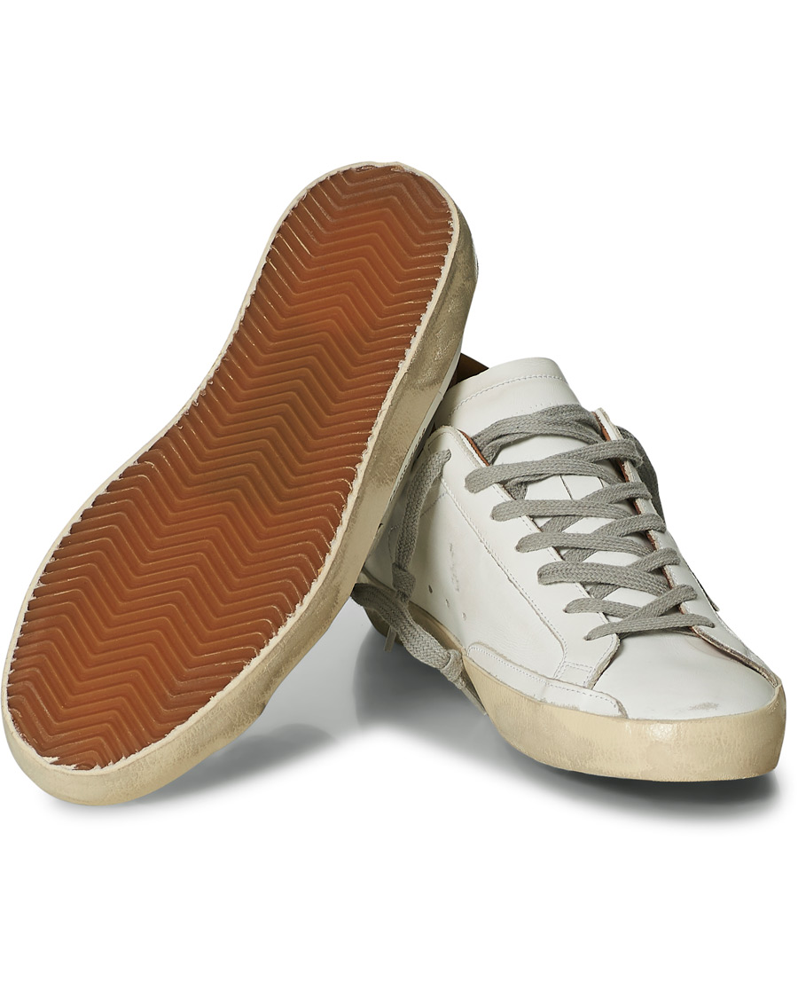 Herre | Golden Goose Deluxe Brand Super-Star Sneakers White/Brown | Golden Goose | Deluxe Brand Super-Star Sneakers White/Brown
