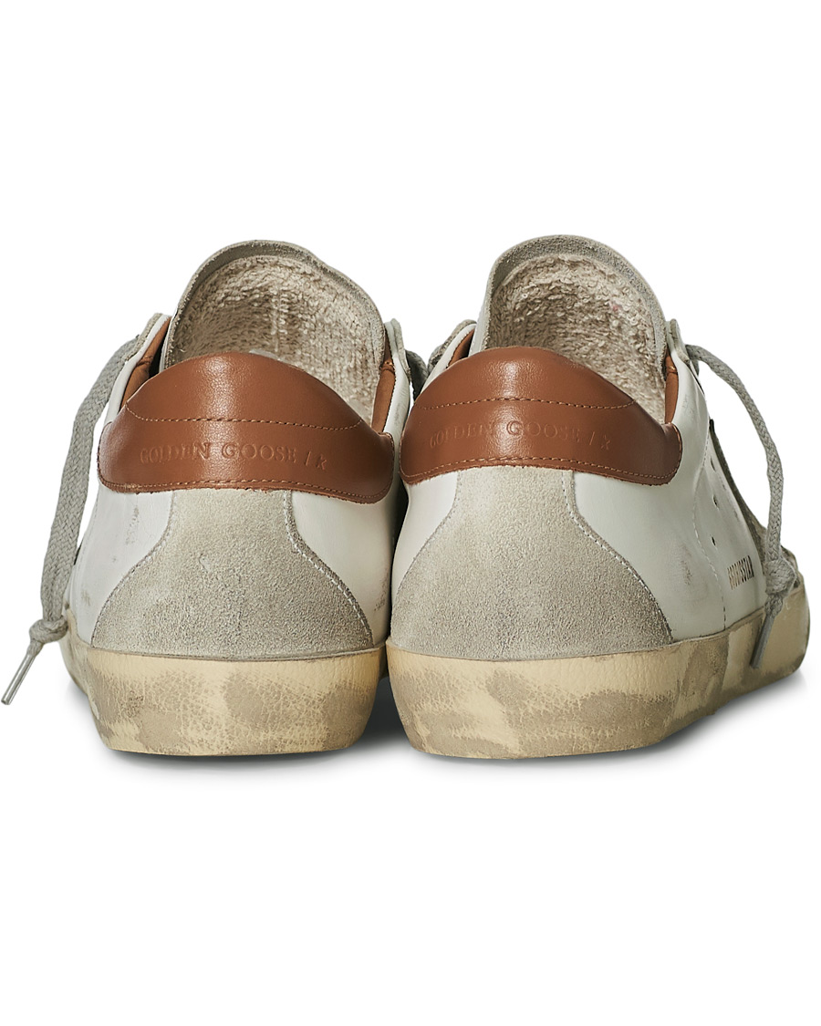 Herre | Golden Goose Deluxe Brand Super-Star Sneakers White/Brown | Golden Goose | Deluxe Brand Super-Star Sneakers White/Brown