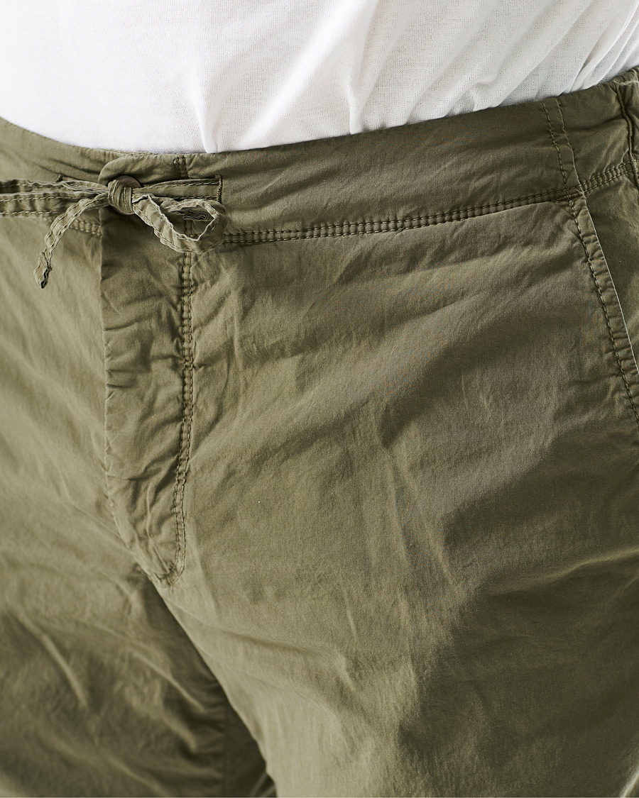 Herre | Bukser | Incotex | Leisure Fit Drawstring Pants Olive