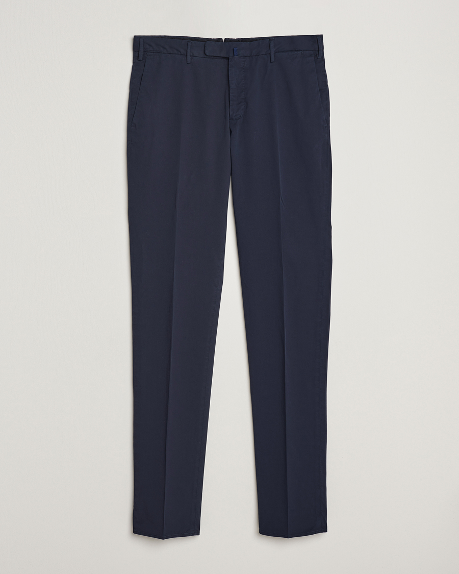 Herre | Bukser | Incotex | Slim Fit Comfort Chinos Navy