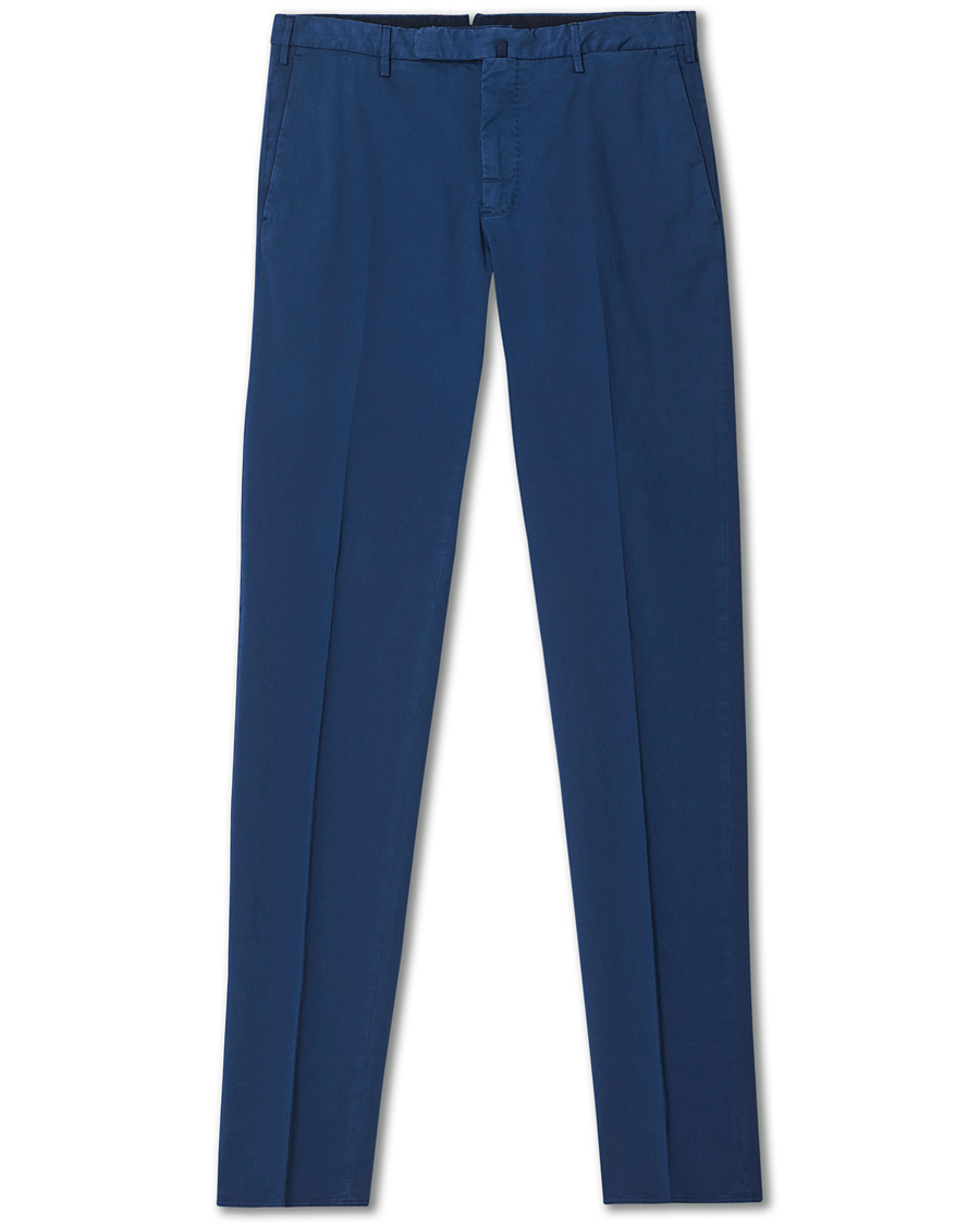 Herre | Bukser | Incotex | Slim Fit Comfort Chinos Royal Blue