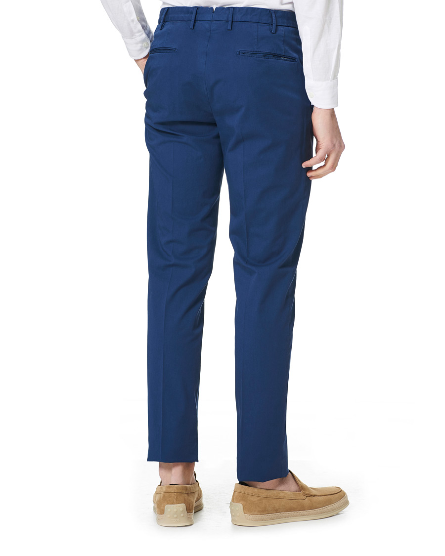 Herre | Bukser | Incotex | Slim Fit Comfort Chinos Royal Blue