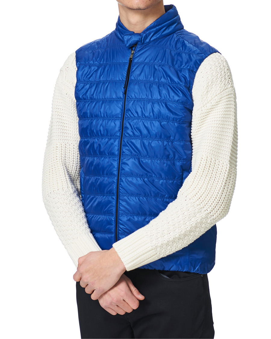 Herre | Jakker | Slowear | Nylon Padded Gilet Royal Blue