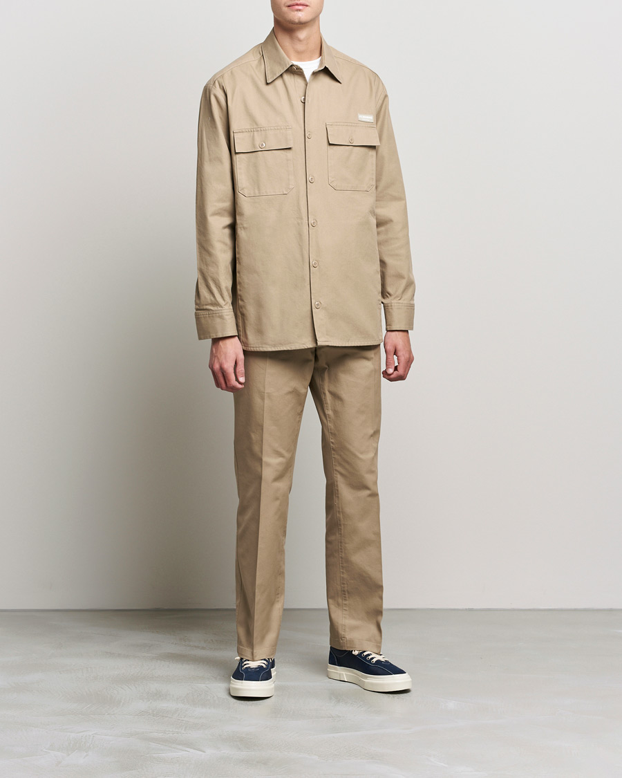 Herre | Skjorter | J.Lindeberg | Daze Twill Overshirt Batique Khaki