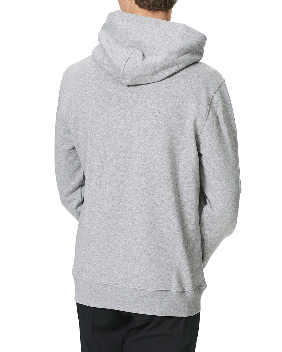 Herre | Trøjer | J.Lindeberg | Throw Button Sweat Hoodie Mid Grey Melange