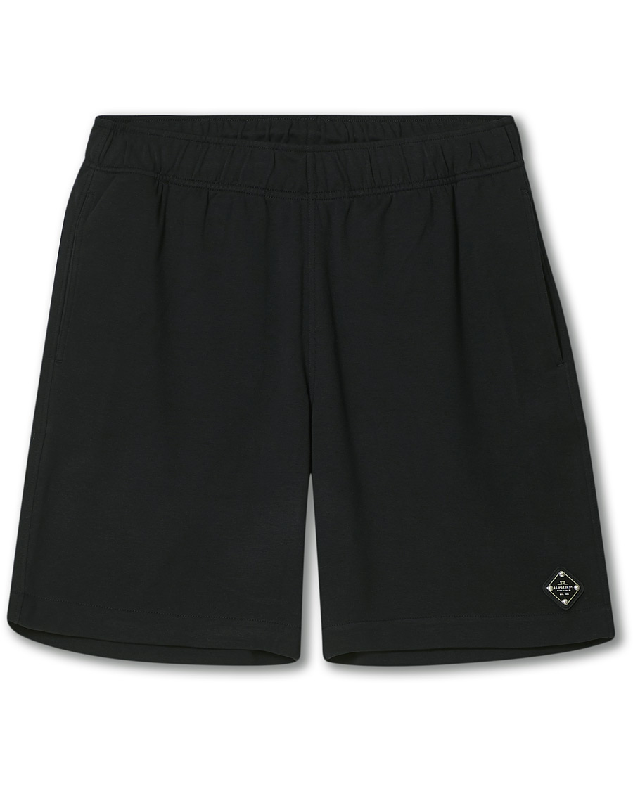 Herre | Shorts | J.Lindeberg | Ivar Interlock Logo Sweat Shorts Black